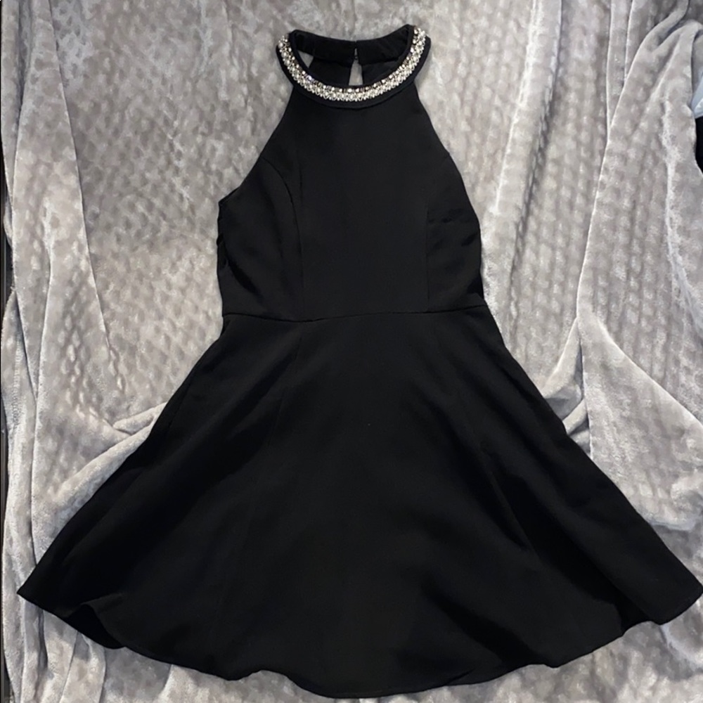 Black beaded dress